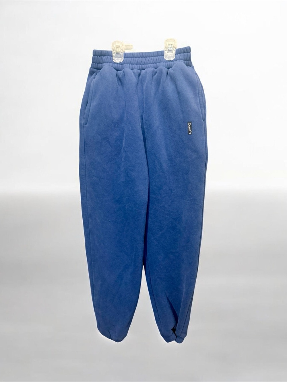 Comfrt Standard Sweatpants Unisex Men XS Blue Fleece Joggers Soft Comfy Lounge